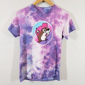 Buc-ees Women's Purple Tie Dye T-Shirt Size S